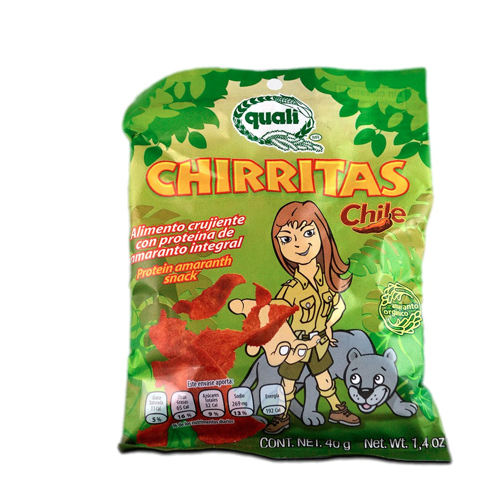 Botana de amaranto con chile. Quali