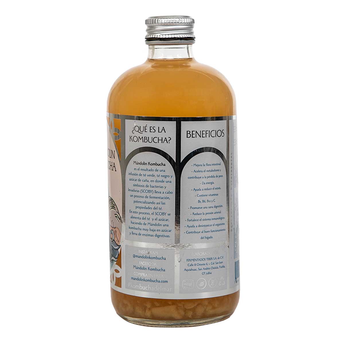 Kombucha Fresa- Kiwi, Mandolin 475ml.