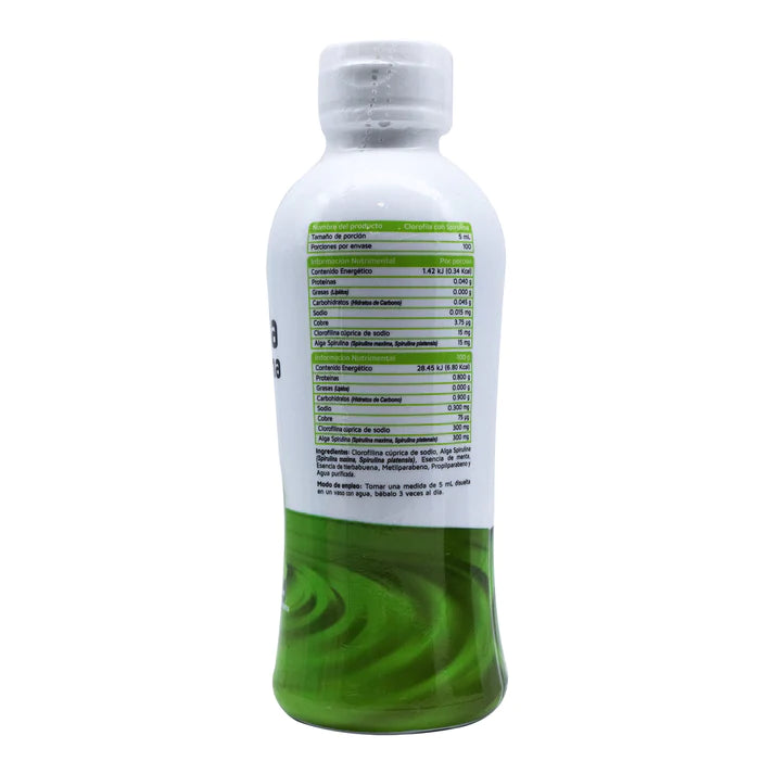Clorofila Líquida Concentrada Con Spirulina