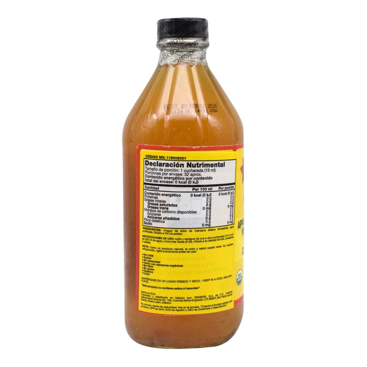 Vinagre de Manzana, Bragg 473 ml