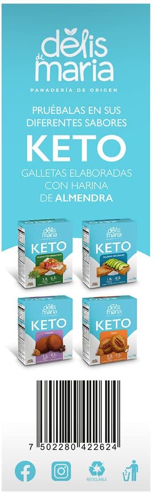 Galletas sin azúcar sabor Vainilla y Chocochips, Delis de María 200g