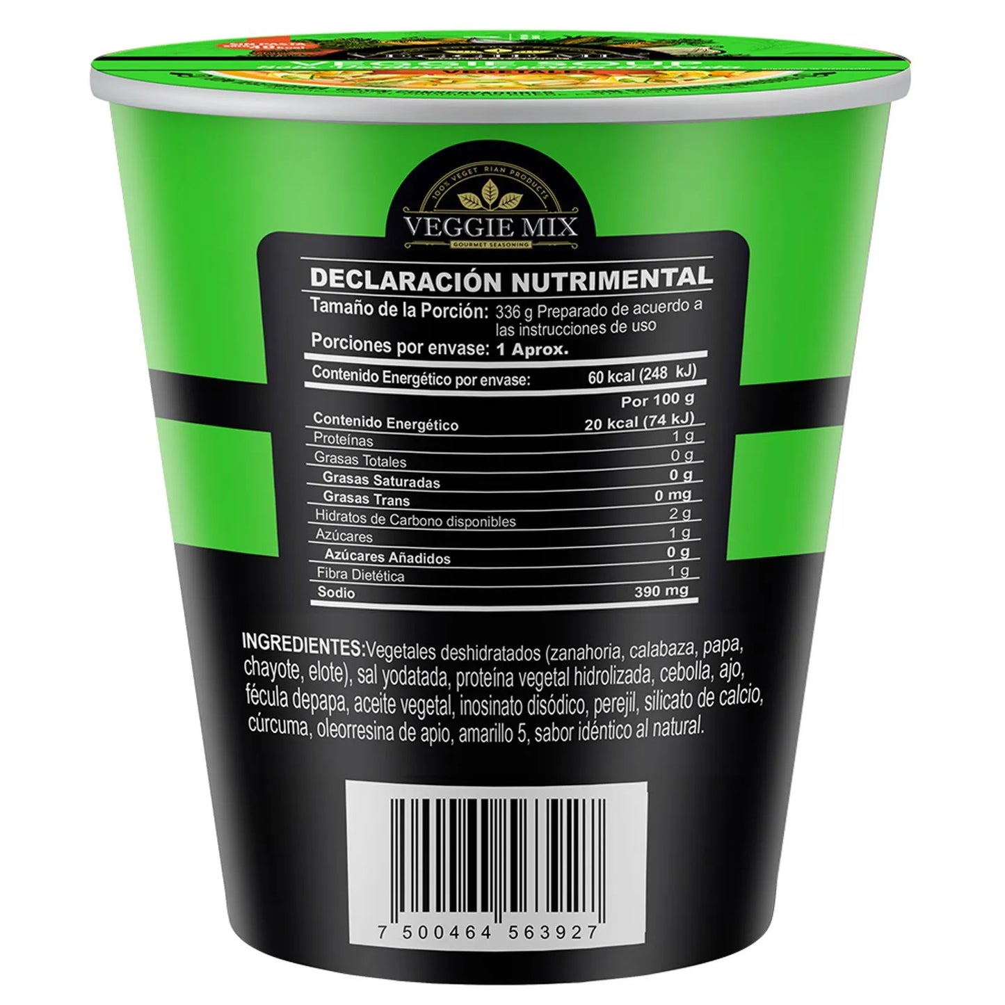 Sopa de verdura Instantánea, sin glutamato.