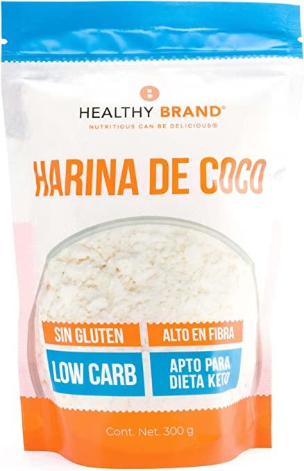 Harina de coco sin gluten, healthy brand 300g.