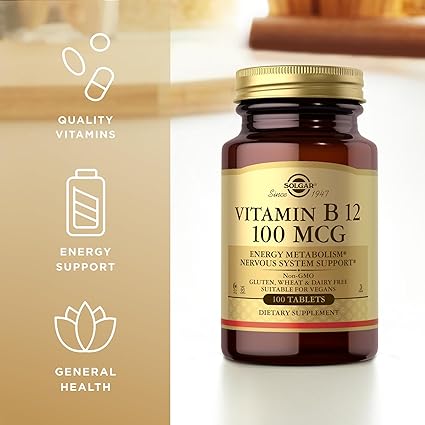 Vitamina B12 100 mcg - 100 tabletas