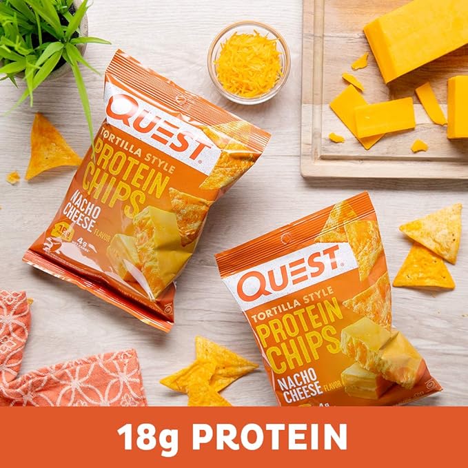 Chips con proteína sabor Nacho, Quest 32g