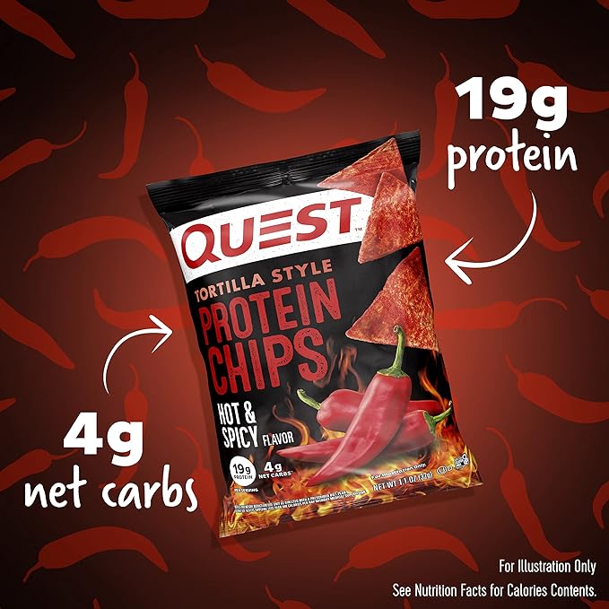 Chips de proteína sabor chilito picosito, 32g Quest