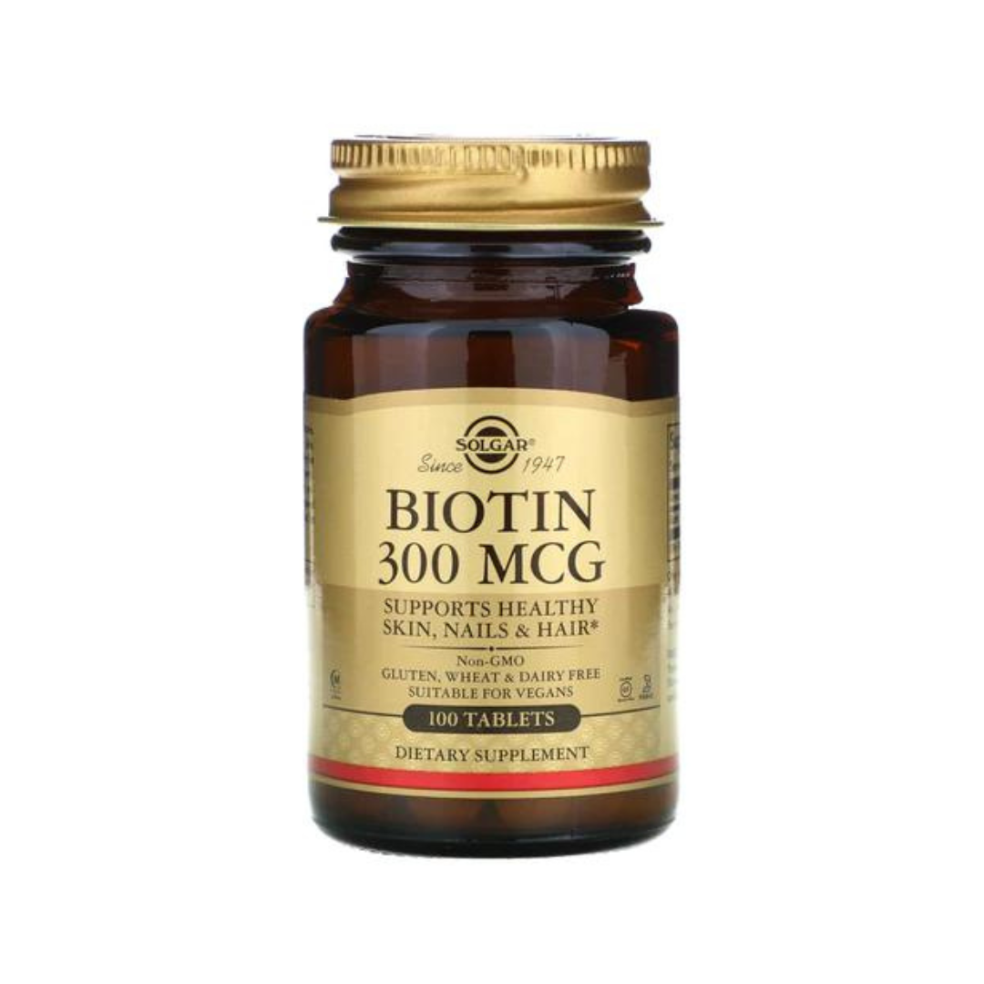 Biotina 300 mcg, 100 capsulas.