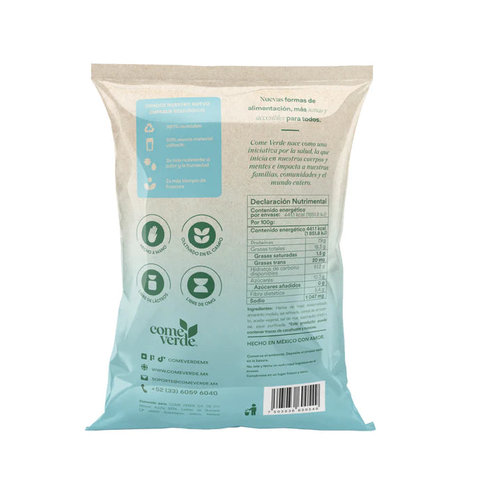Churritos sal y limón, come verde 100g.