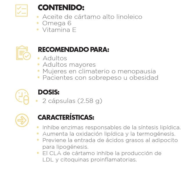 Ácido Linoleico Conjugado CLA, zelé.