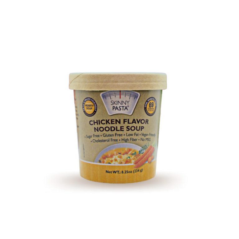Sopa Instantánea Keto baja en carbs, sodio y gluten. Skinny pasta 214g
