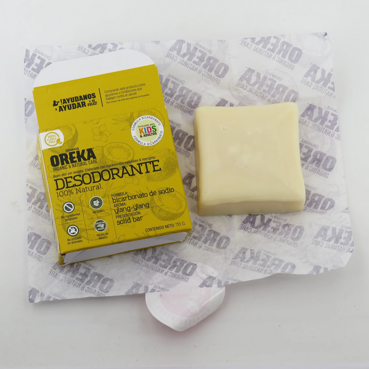 Desodorante sin químicos, 100% Natural Bicarbonato de sodio - Ylang