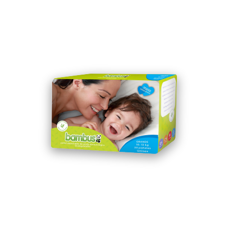 20 Pañales Biodegrabables Desechables Talla Grande de 10 a 13 kg. 20 pz