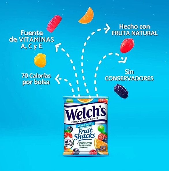 Gomitas hechas con frutas, 22.7g