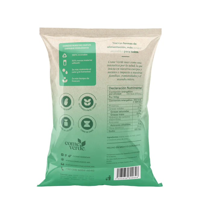 Jicama enchilada horneada, come verde 60g.