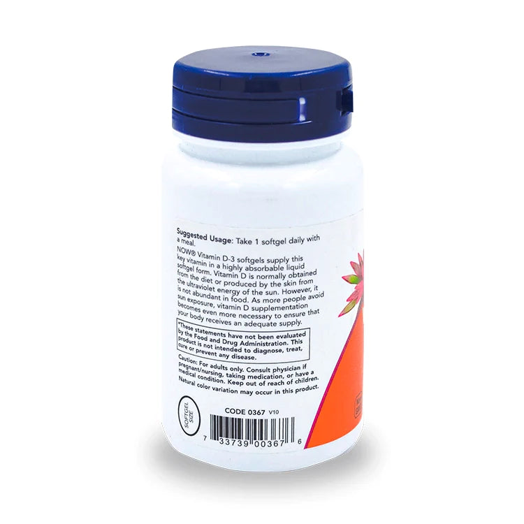Vitamina D-3 2,000 U.i. 120 Cápsulas.