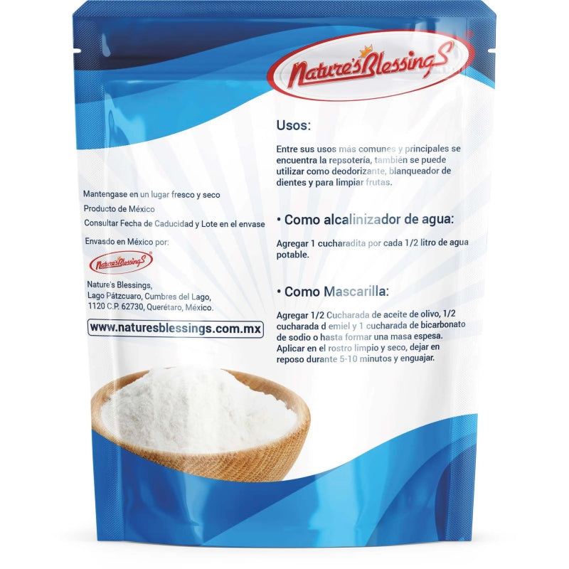 Bicarbonato de Sodio sin Aluminio, Nature Blessing 650g
