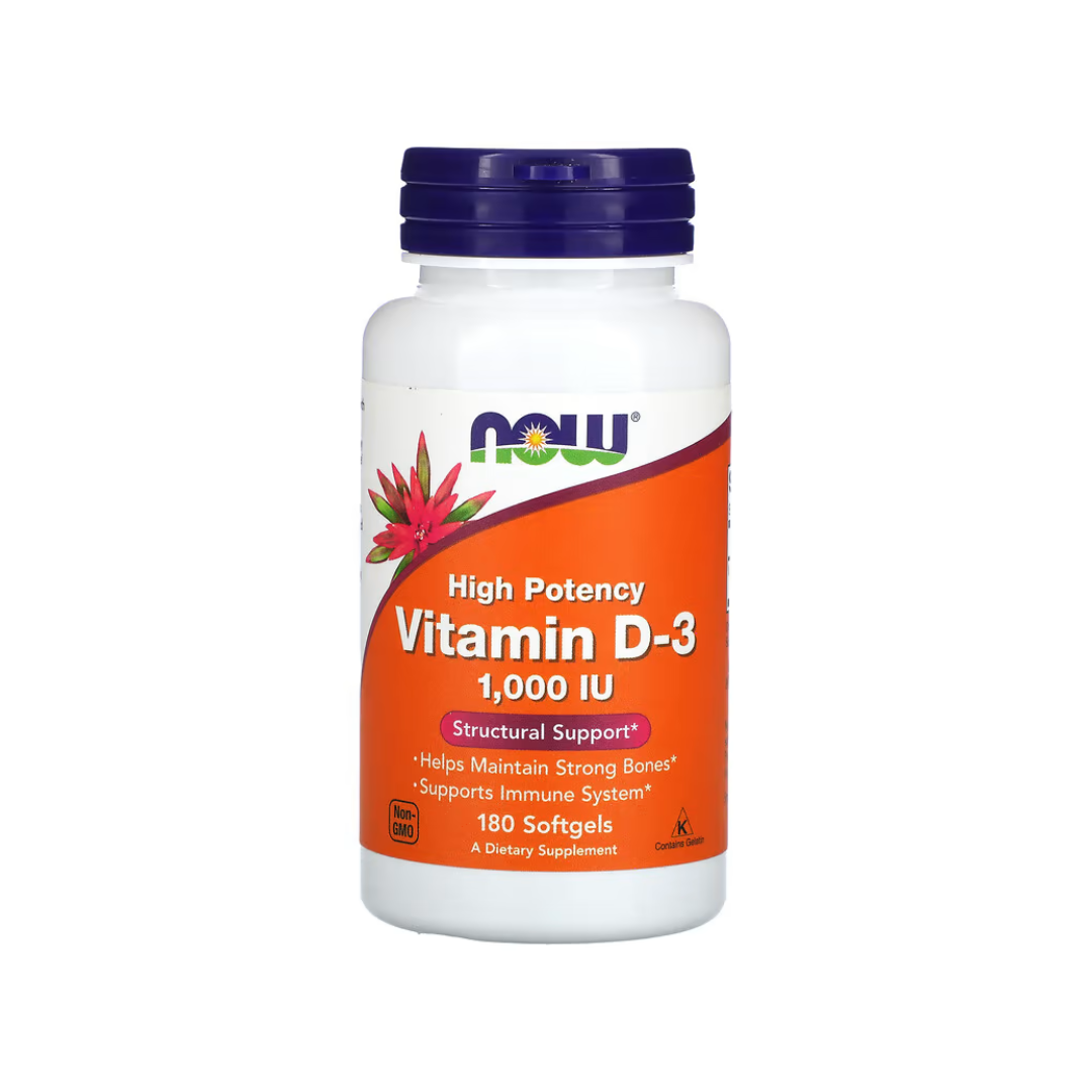 Vitamina D3 1,000 180 capsulas.