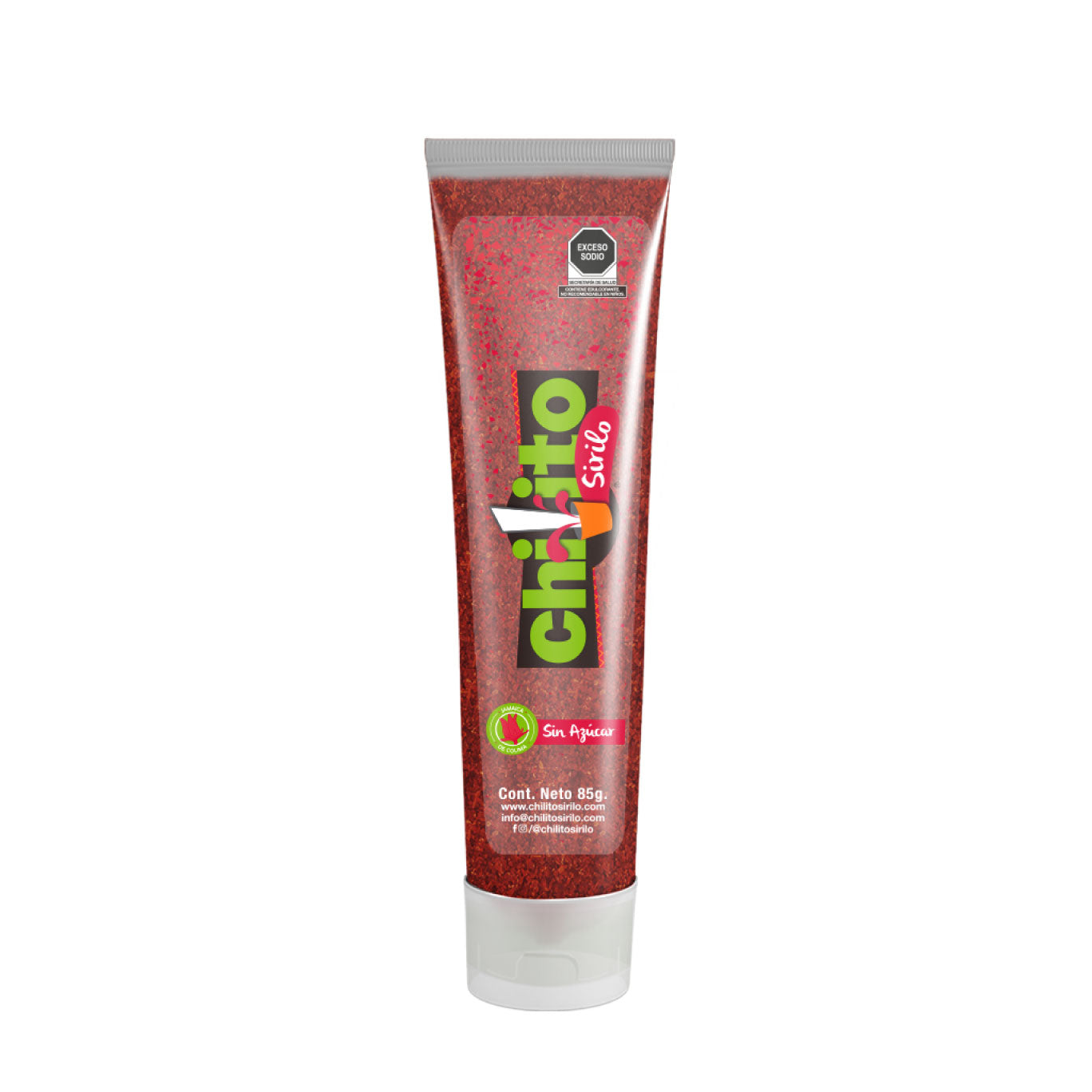 Chilito en polvo de Jamaica sin azúcar, endulzado con stevia. Sirilo 85g