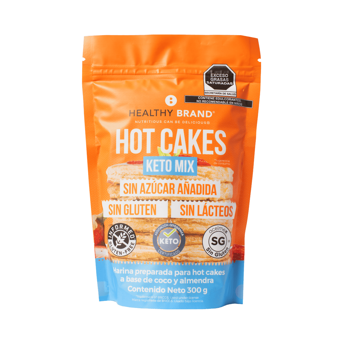 Harina hot cakes keto solo 1,5 net carbs 300g.