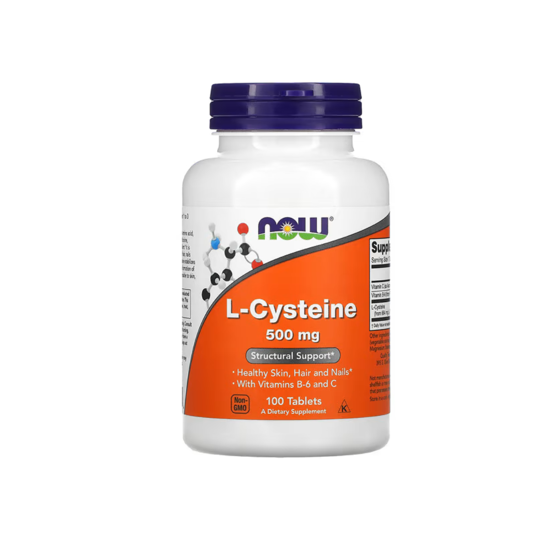 Now Foods, L-cisteína, 500 Mg, 100 Tabletas.