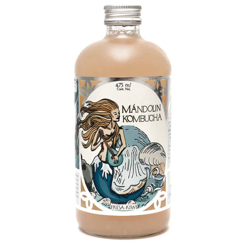 Kombucha Fresa- Kiwi, Mandolin 475ml.