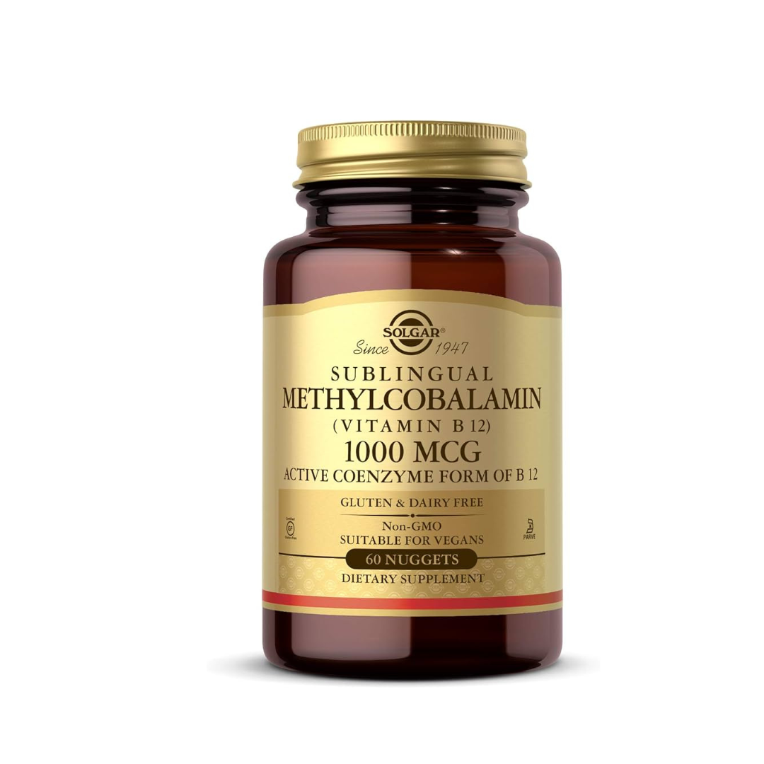 Metilcobalamina (vitamina B12) 1000 mcg, Sublingual 60 capsulas