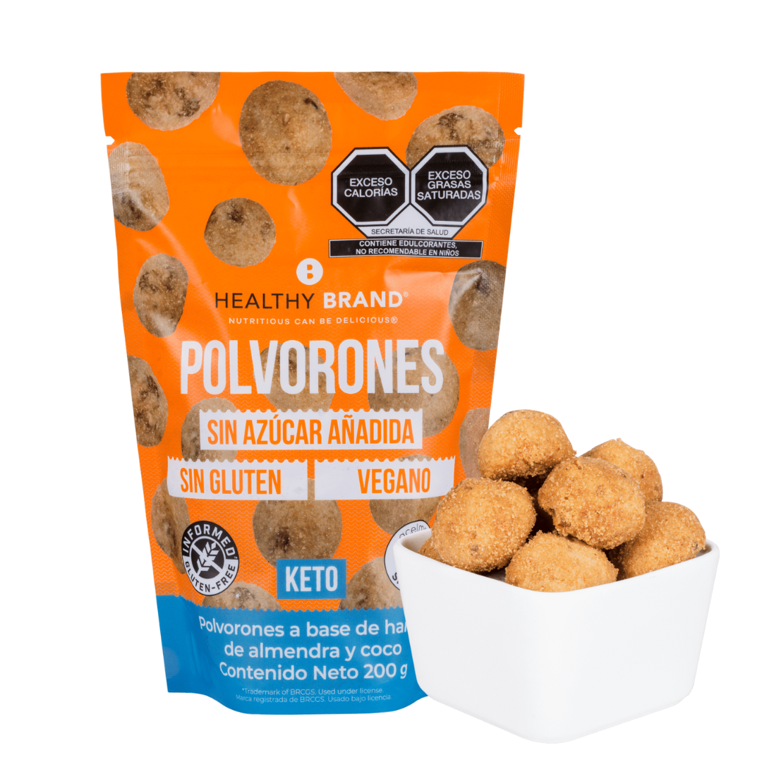 Polvorones con 0.3 net carbs, keto.