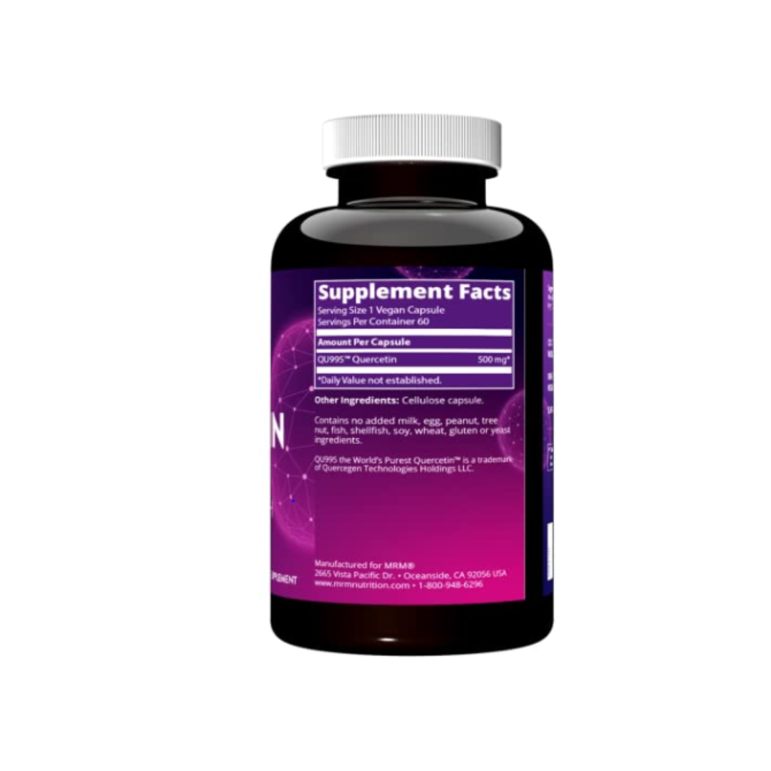 Quercetina Salud inmune + cardiovascular 500 mg por porción, 60 porciones