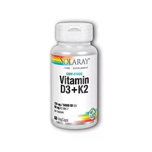 Vitamina D3 + k2 120 cápsulas.