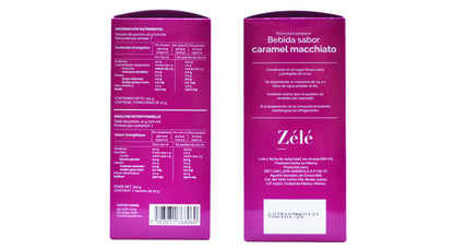 Polvo para preprara bebida caramel macchiato, 1 sobre Zelé.