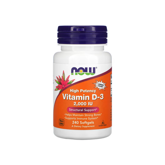Vitamina D3, 2000 Ui 240 Cápsulas.