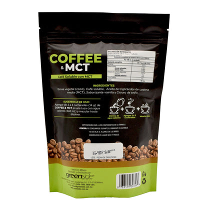 Cafe soluble con MCT