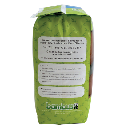 20 Pañales Biodegrabables Desechables Talla Grande de 10 a 13 kg. 20 pz