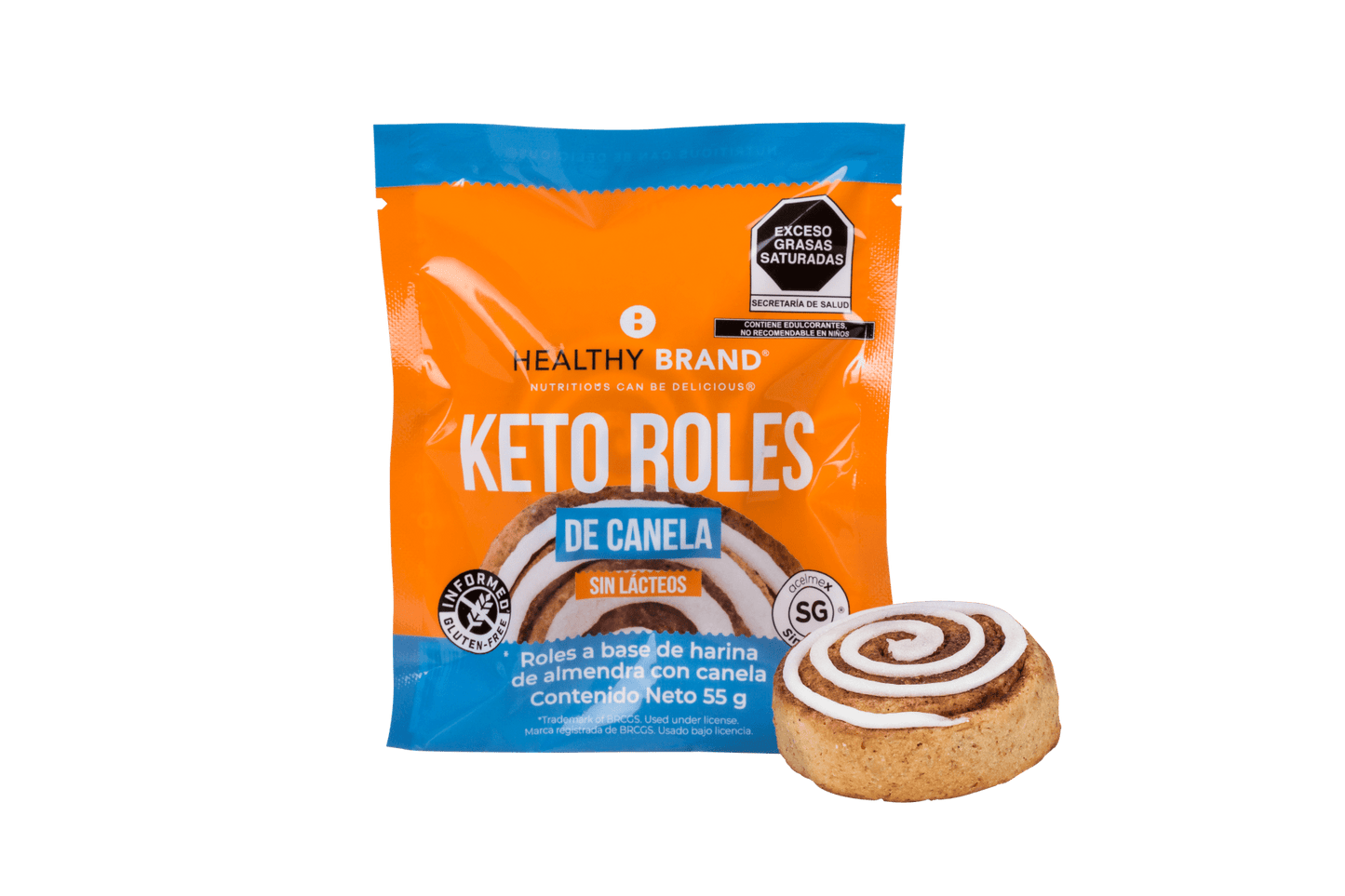 Rol de canela, bajo en carbs keto.