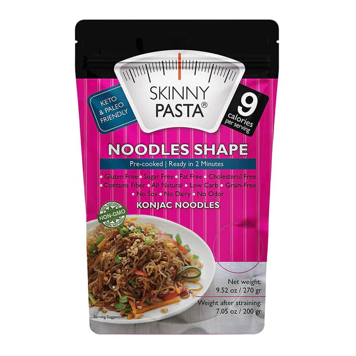 Noodles sin carbs ni gluten, Skinny Pasta.