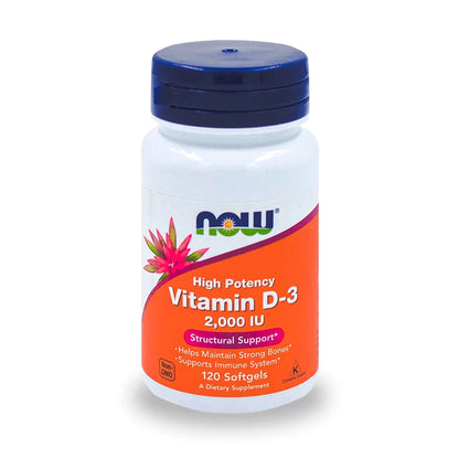 Vitamina D-3 2,000 U.i. 120 Cápsulas.