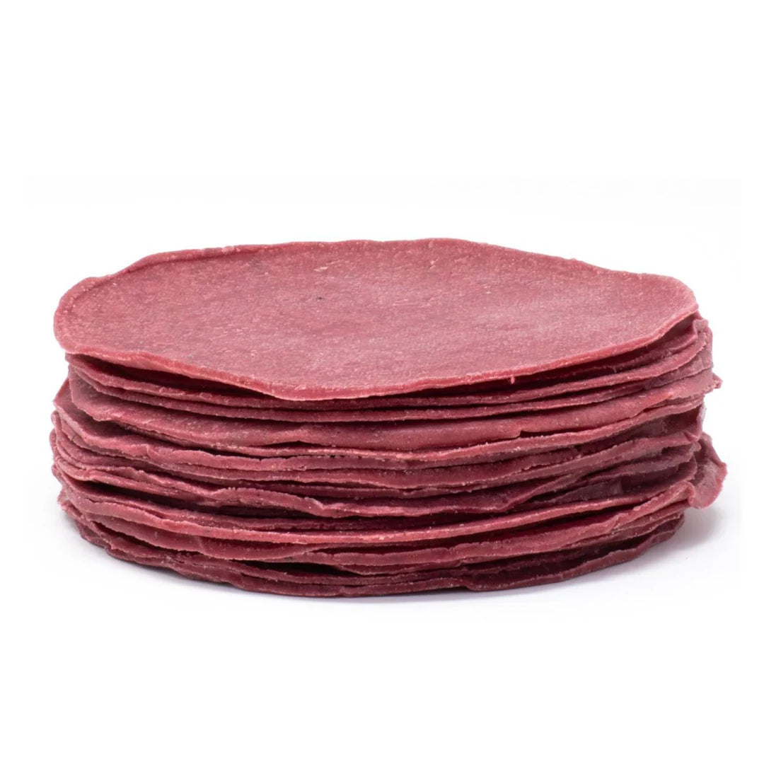 Tortillas de betabel 500gr.