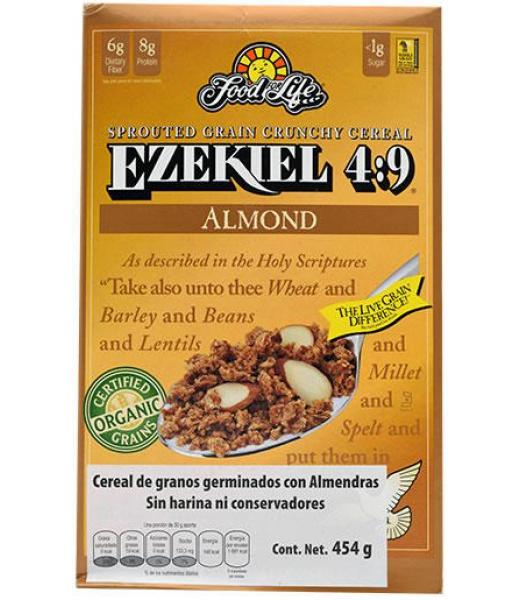 Cereal de granos germinados sin harina con Almendras, Ezekiel