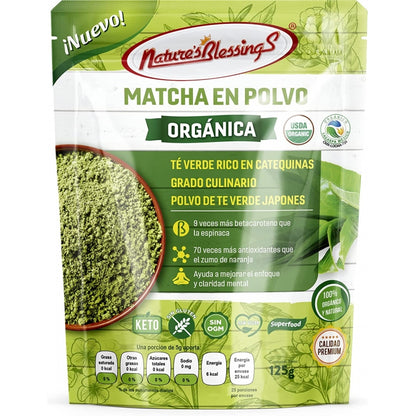 Te verde Matcha en polvo Orgánica, 125g.